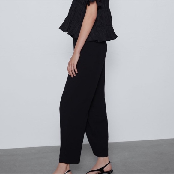 ZARA Flowy Box Pleated Pants - Picture 2 of 7